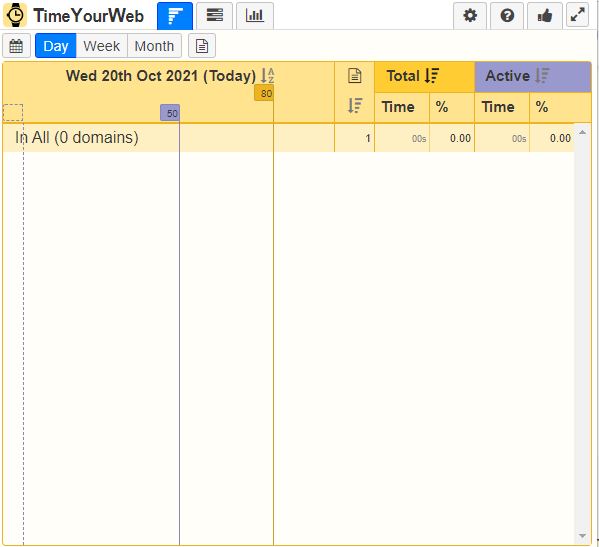 TimeYourWeb Time Track.